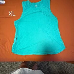 Sleeveless Turquoise Top